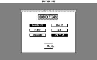 Brother M-1509 — screenshot 1